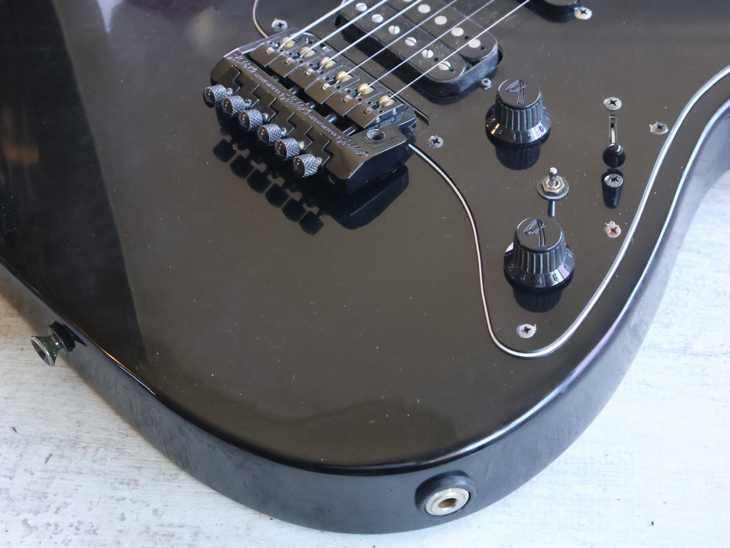 1987 Fender Japan SF-456 "E Series" Stratocaster w/Kahler (Black)