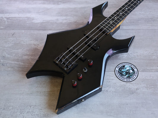 1988 BC Rich Japan "NJ Series' WB-2X Warlock Bass (Black)