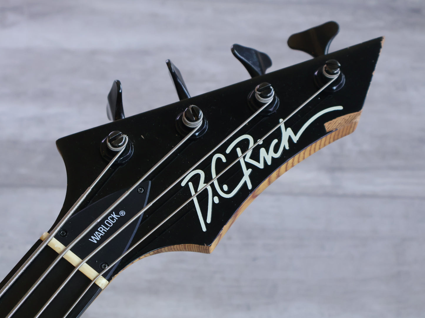 1988 BC Rich Japan "NJ Series' WB-2X Warlock Bass (Black)