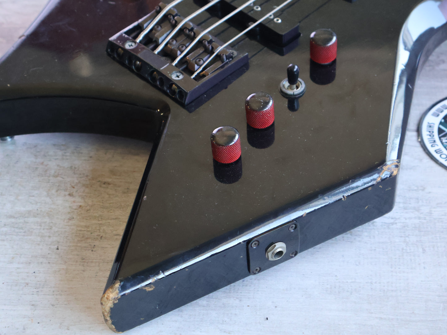 1988 BC Rich Japan "NJ Series' WB-2X Warlock Bass (Black)