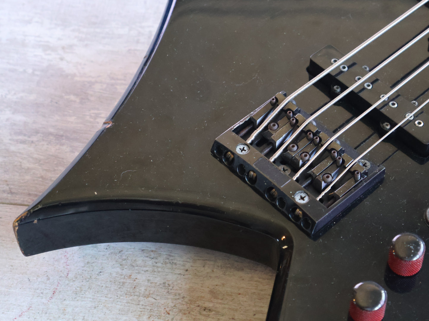 1988 BC Rich Japan "NJ Series' WB-2X Warlock Bass (Black)