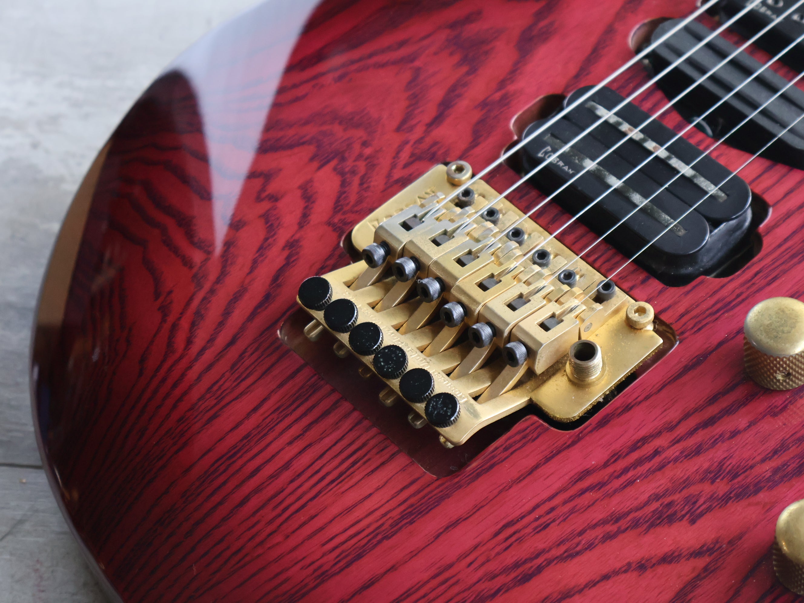 1990's Cobran Japan F-G4 HSH Superstrat (Royal Purple Sunburst