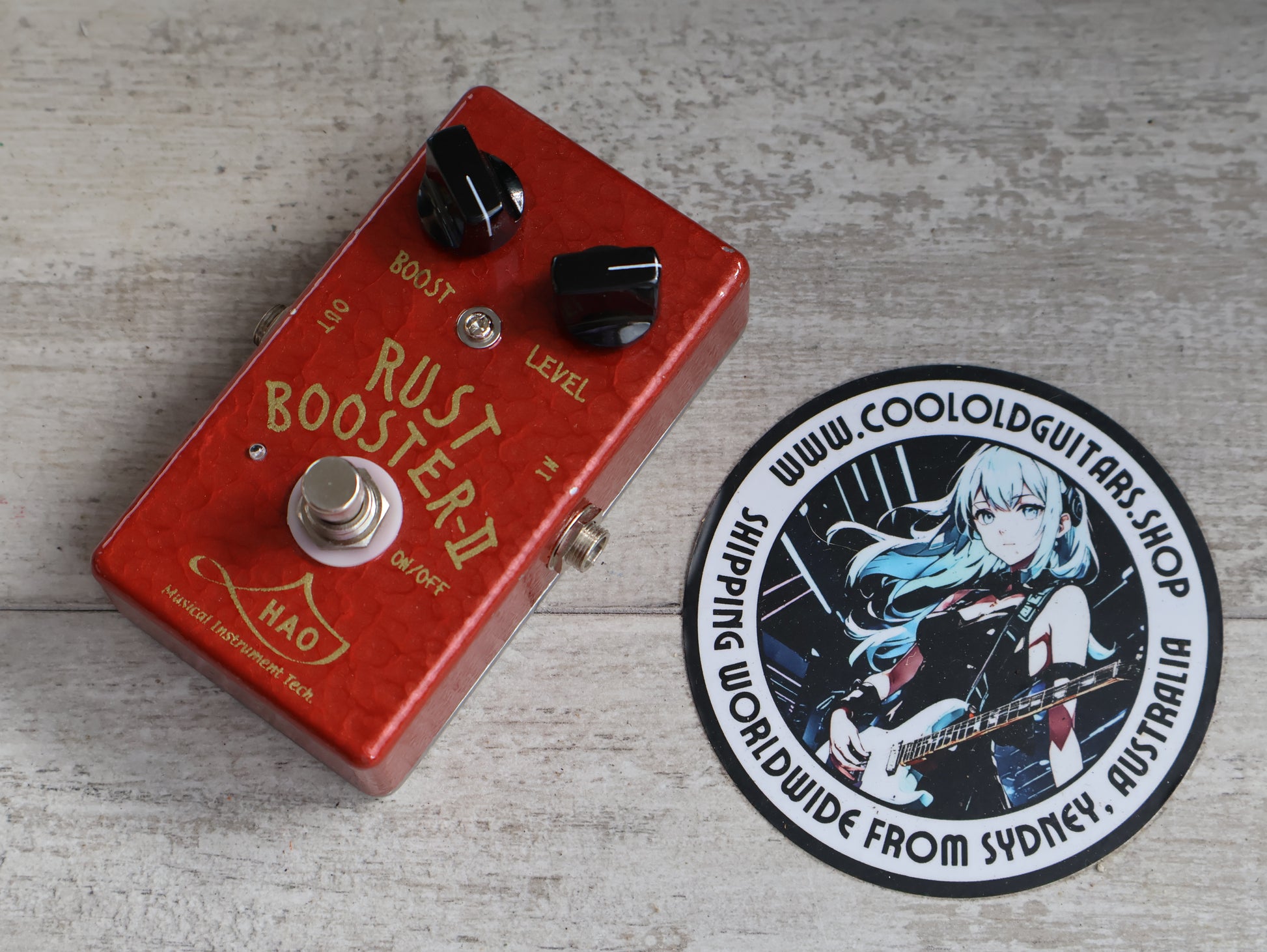 hao pedals HAO Japan Rust Booster II Boost/Drive Pedal – Cool Old Guitars