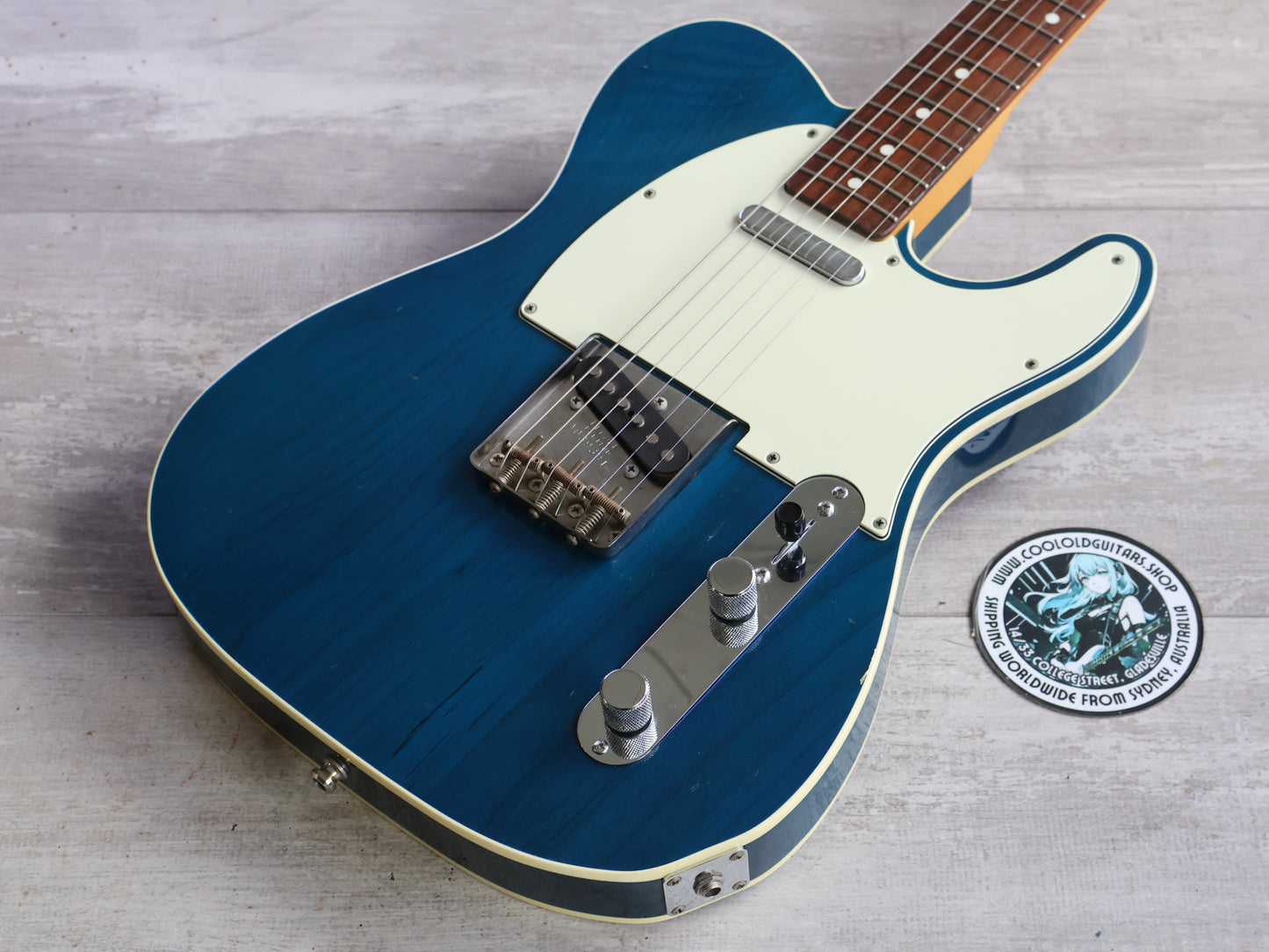 2002 Fender Japan TL62B-75 Double Bound '62 Reissue Telecaster (Transparent Blue)
