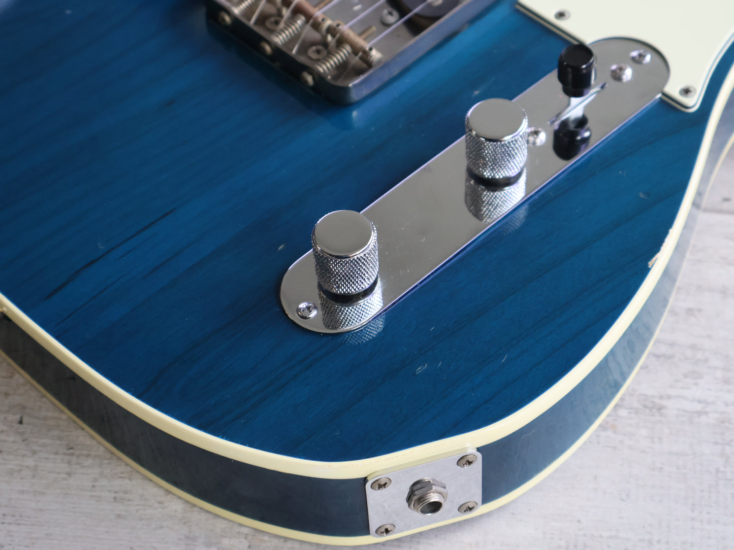 2002 Fender Japan TL62B-75 Double Bound '62 Reissue Telecaster (Transparent Blue)