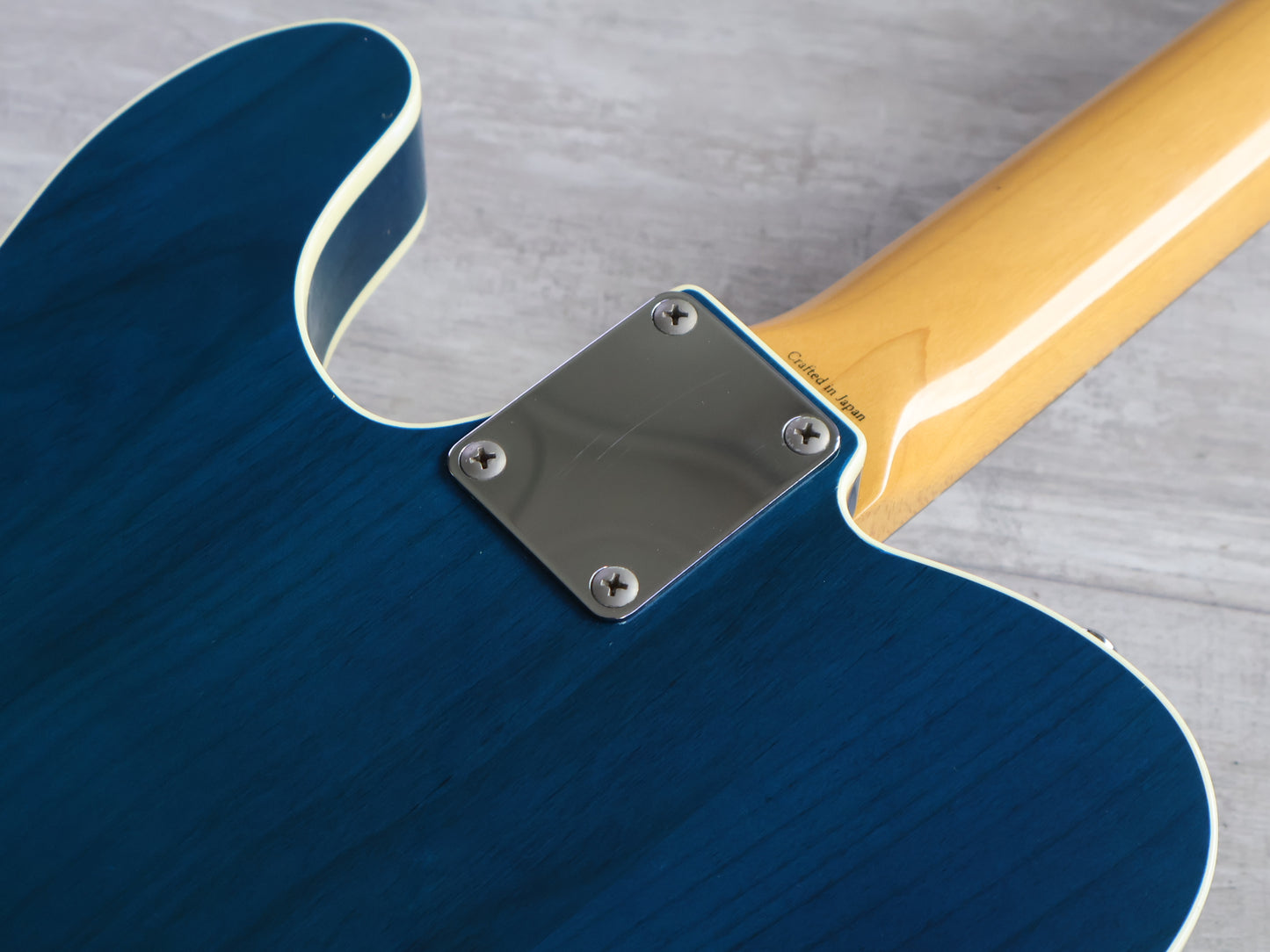 2002 Fender Japan TL62B-75 Double Bound '62 Reissue Telecaster (Transparent Blue)