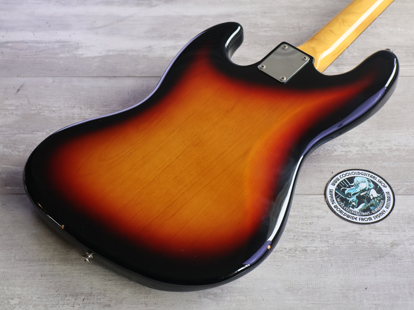 1993 Fender Japan JB62-FL '62 Reissue Jaco Fretless Jazz Bass (Sunburst)