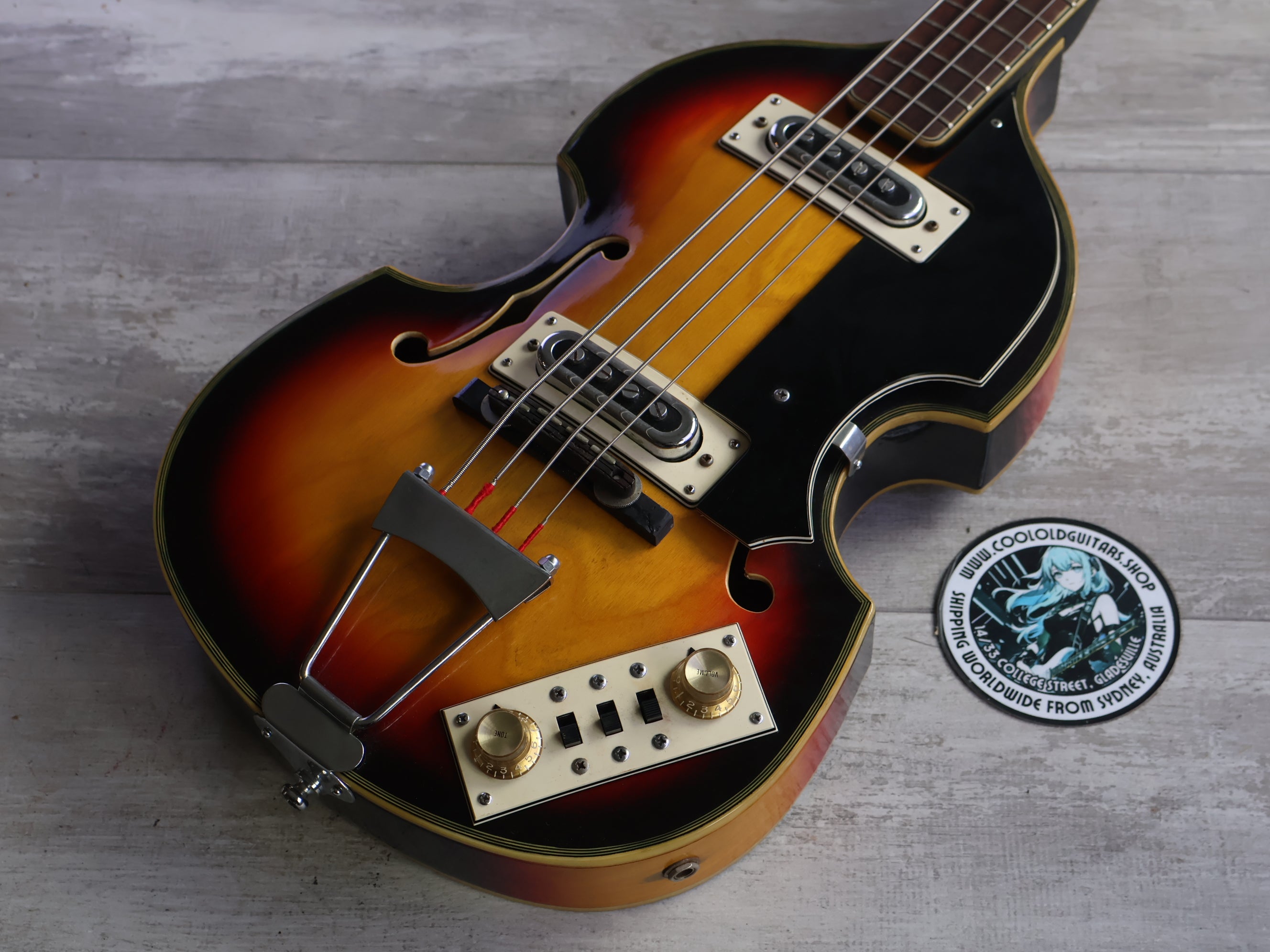 1960's Matsumoku Japan VB Series Violin Bass (Sunburst) – Cool Old