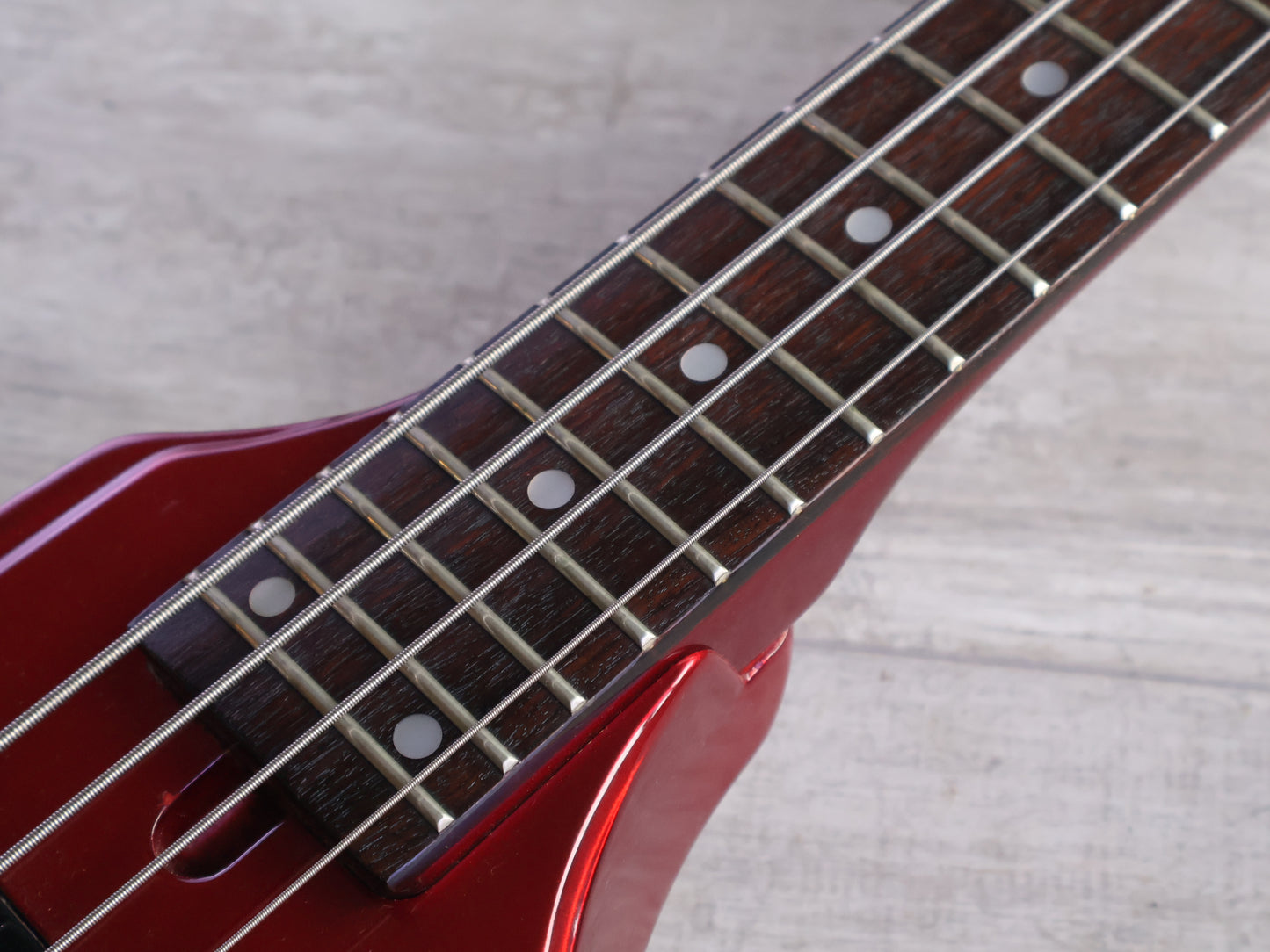 1983 Aria Pro II Japan WL Series "Wedge" Bass (Metallic Red)