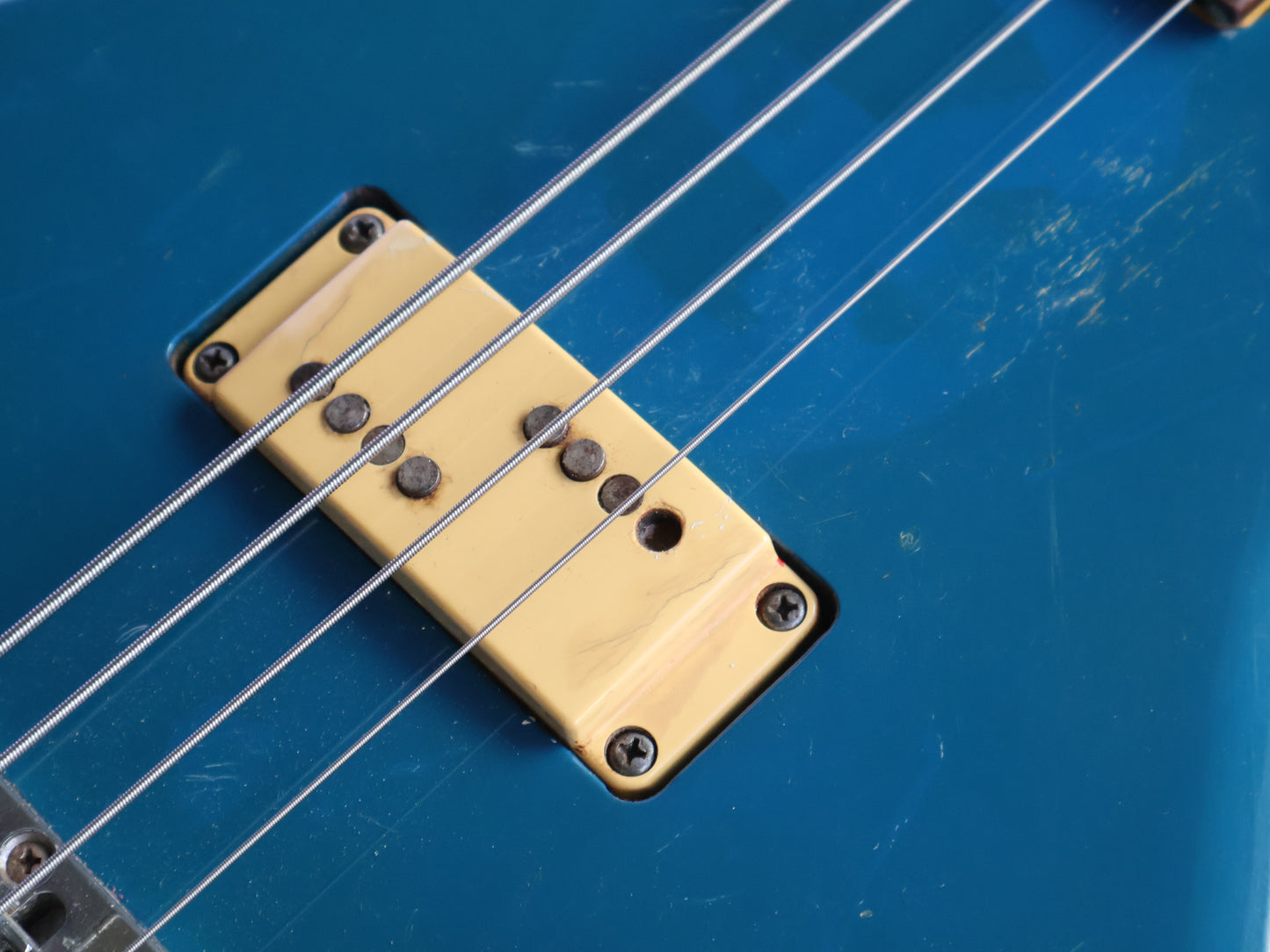 1981 Aria Pro II Japan CSB-380 Cardinal Medium Scale Bass (Blue)
