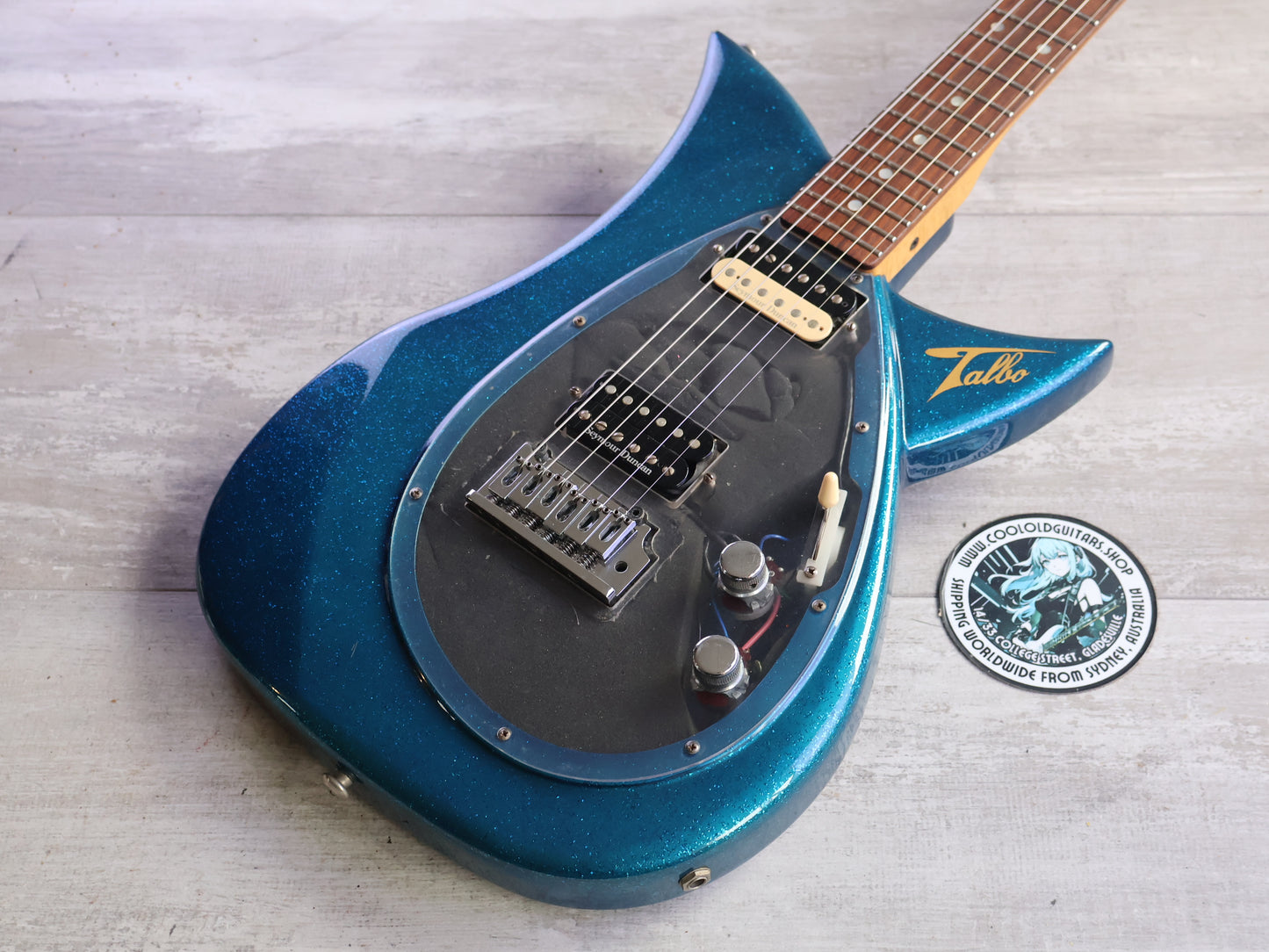 1980's Tokai Japan A-100S-BM Talbo Goldstar Sound Cast Aluminium Guitar (Blue Metallic)