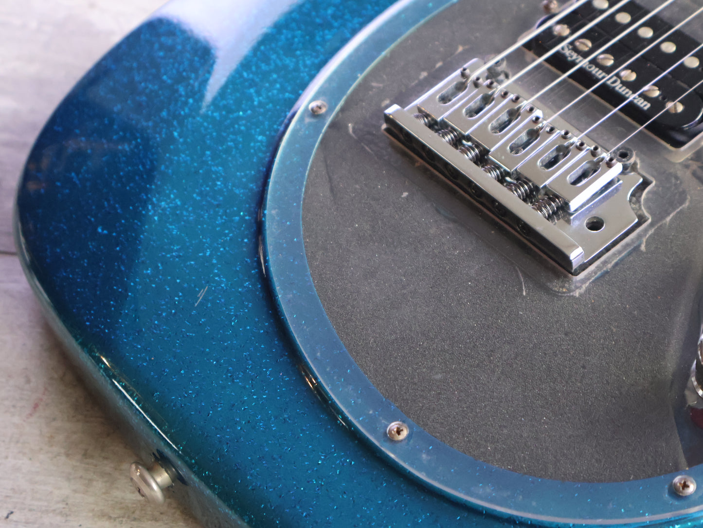 1980's Tokai Japan A-100S-BM Talbo Goldstar Sound Cast Aluminium Guitar (Blue Metallic)