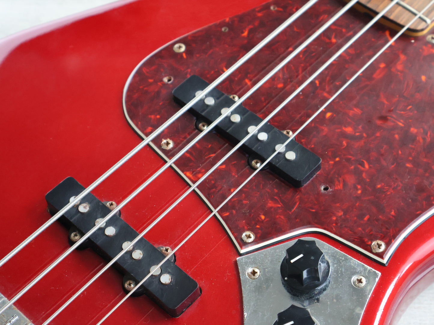1984 Tokai TJB-50 '64 Reissue Jazz Bass (Metallic Red w/Matching Headstock)