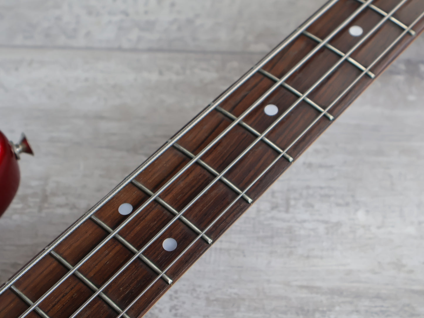 1984 Tokai TJB-50 '64 Reissue Jazz Bass (Metallic Red w/Matching Headstock)