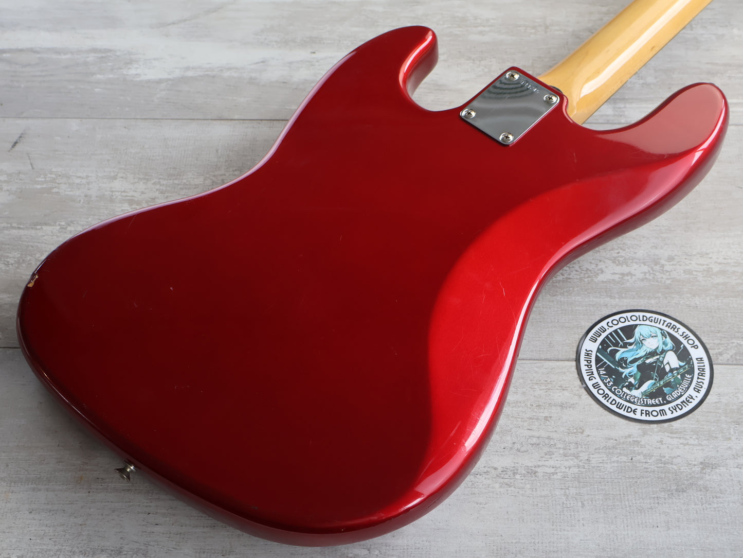 1984 Tokai TJB-50 '64 Reissue Jazz Bass (Metallic Red w/Matching Headstock)