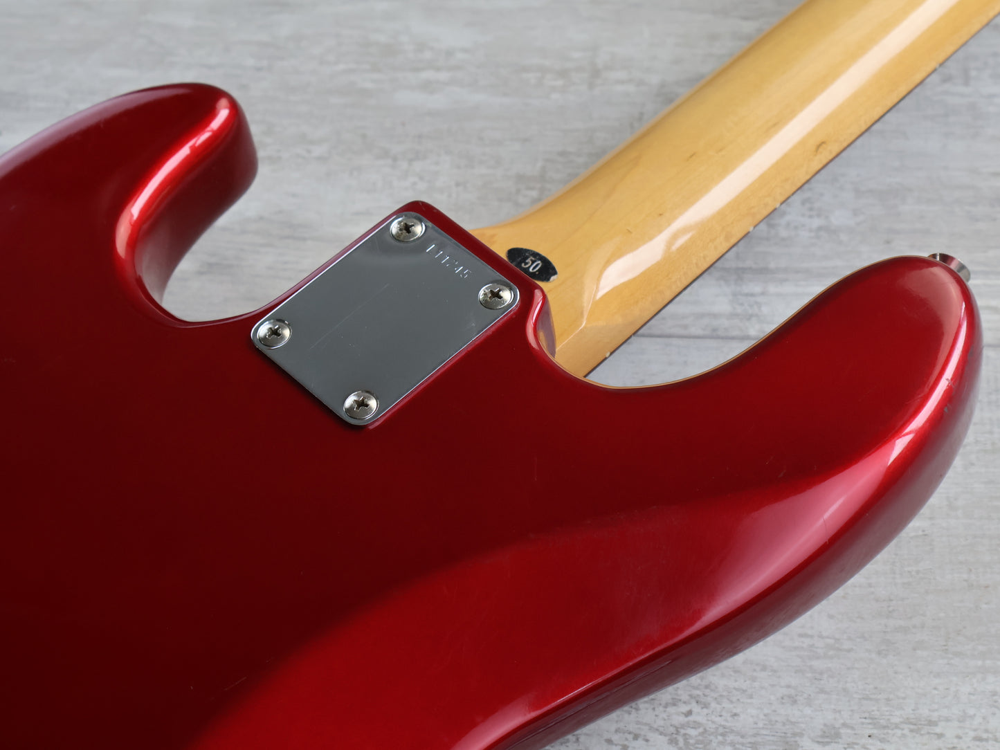 1984 Tokai TJB-50 '64 Reissue Jazz Bass (Metallic Red w/Matching Headstock)