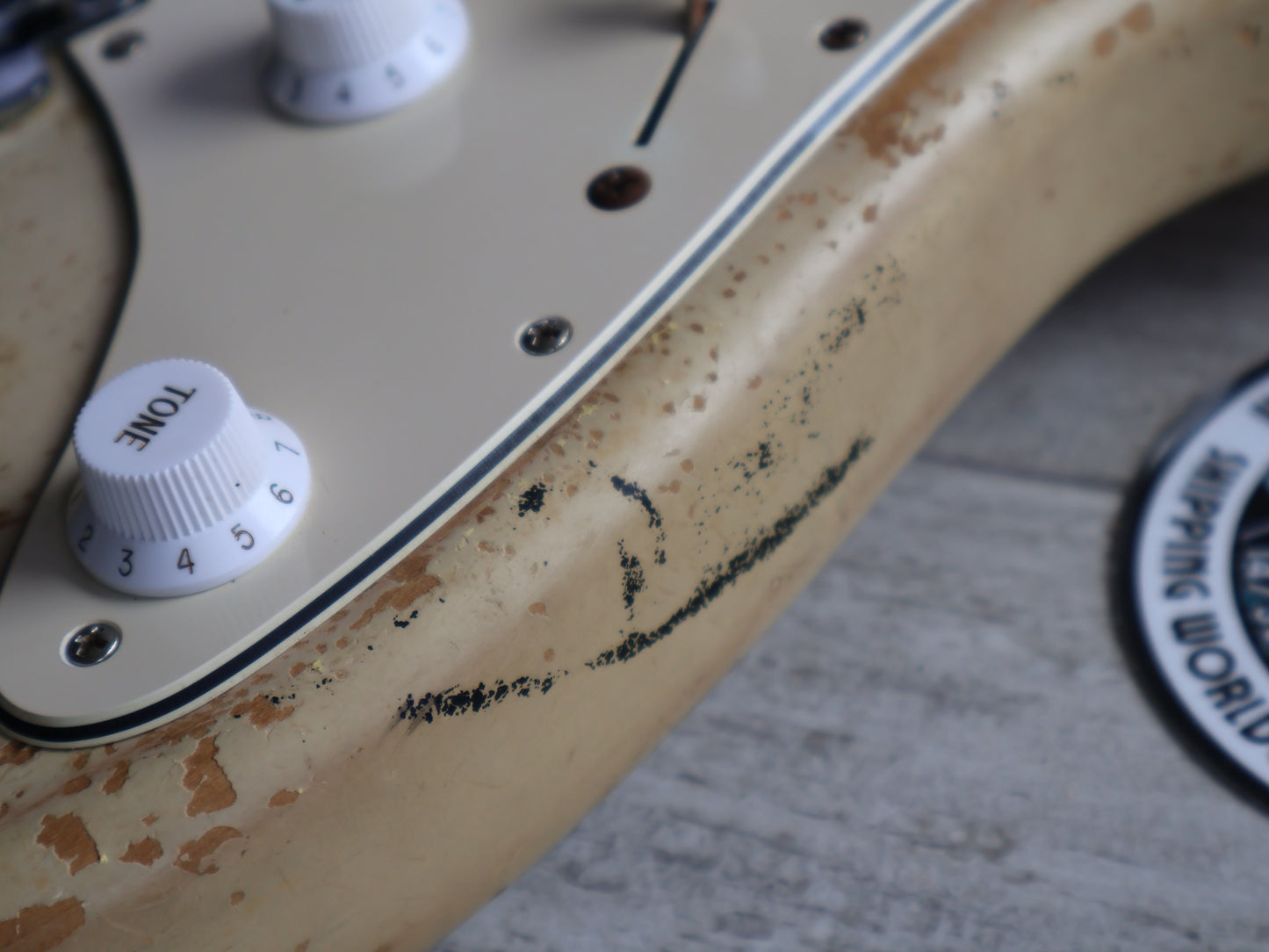 1990 Fender Japan ST72-860DSC Scalloped Yngwie Malmsteen Stratocaster (Relic White)