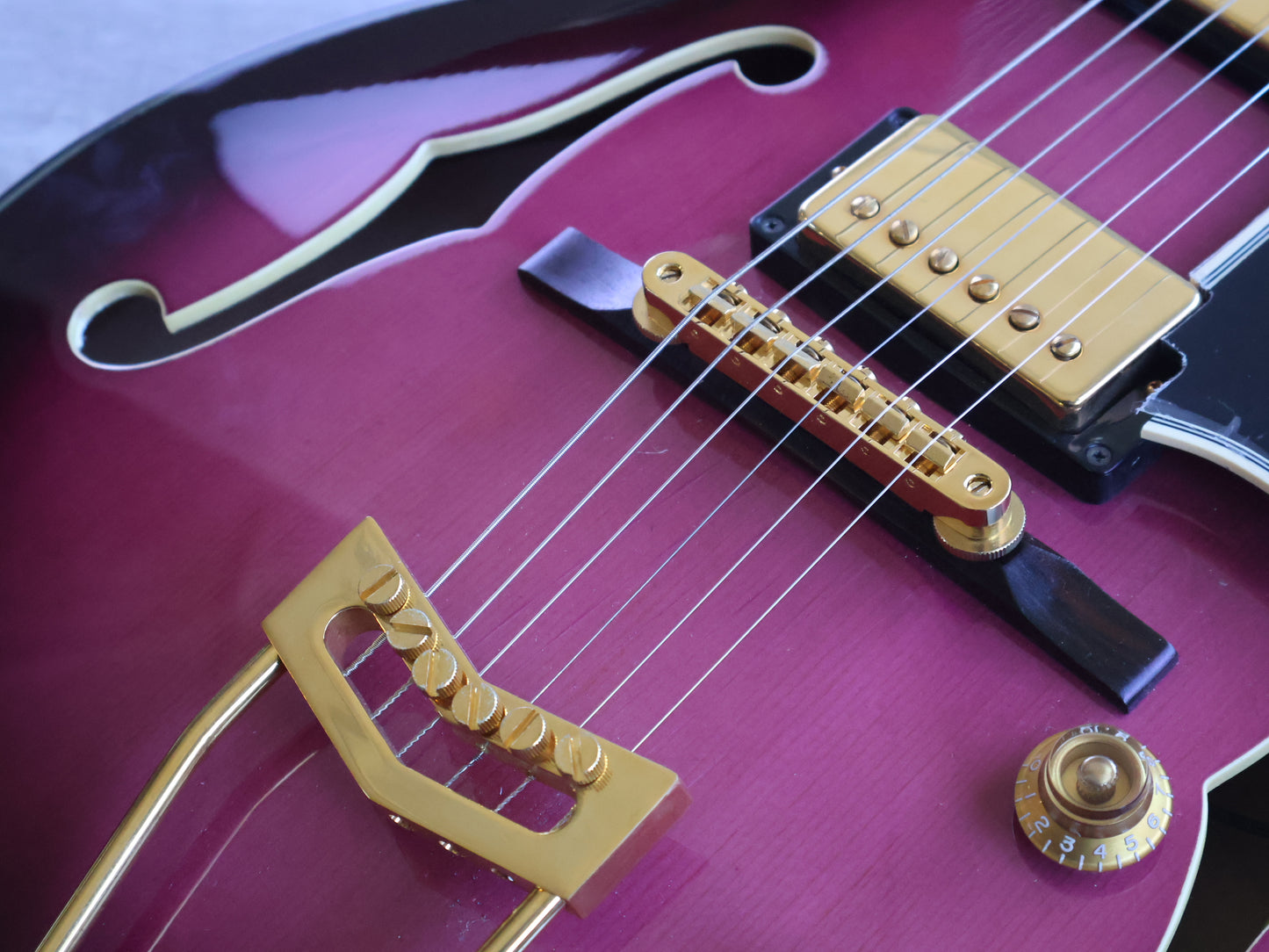 1990's Artex Japan "Texas Johnny" Hollowbody (Purple Burst)