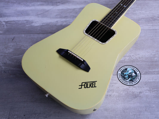 1980's Tokai Folkel Carbon Body Acoustic Guitar (Ivory)