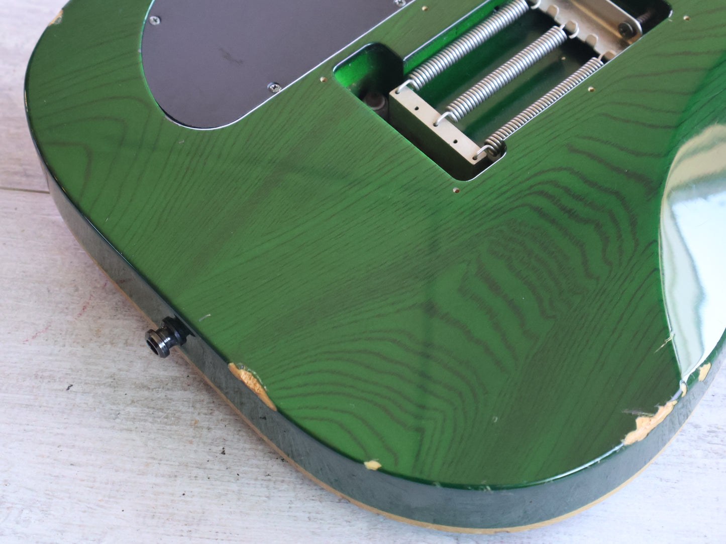 1997 ESP Japan Horizon HH Superstrat w/Floyd Rose (Transparent Green)