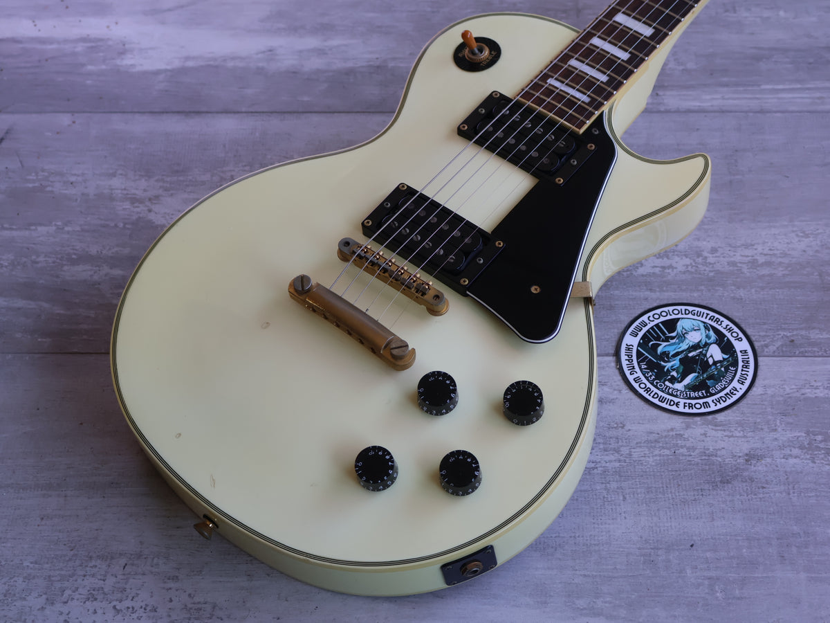 2000's Edwards (by ESP Japan) E-LP-92CD Les Paul Custom (Aged White)