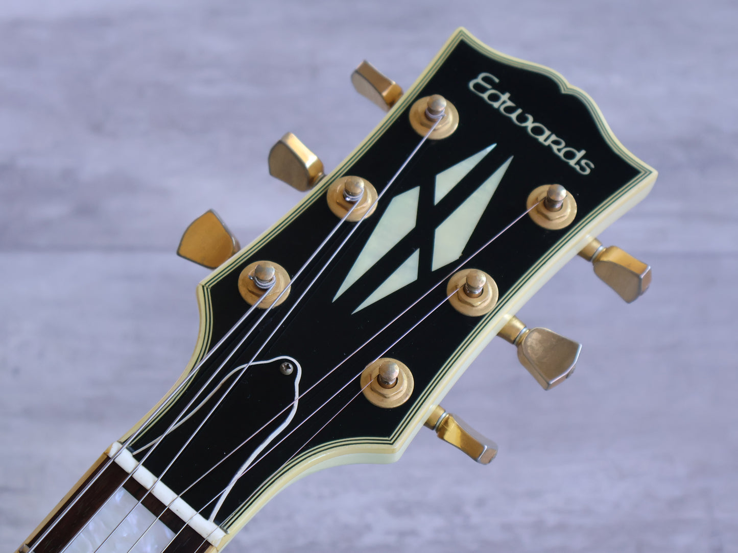 2000's Edwards (by ESP Japan) E-LP-92CD Les Paul Custom (Aged White)