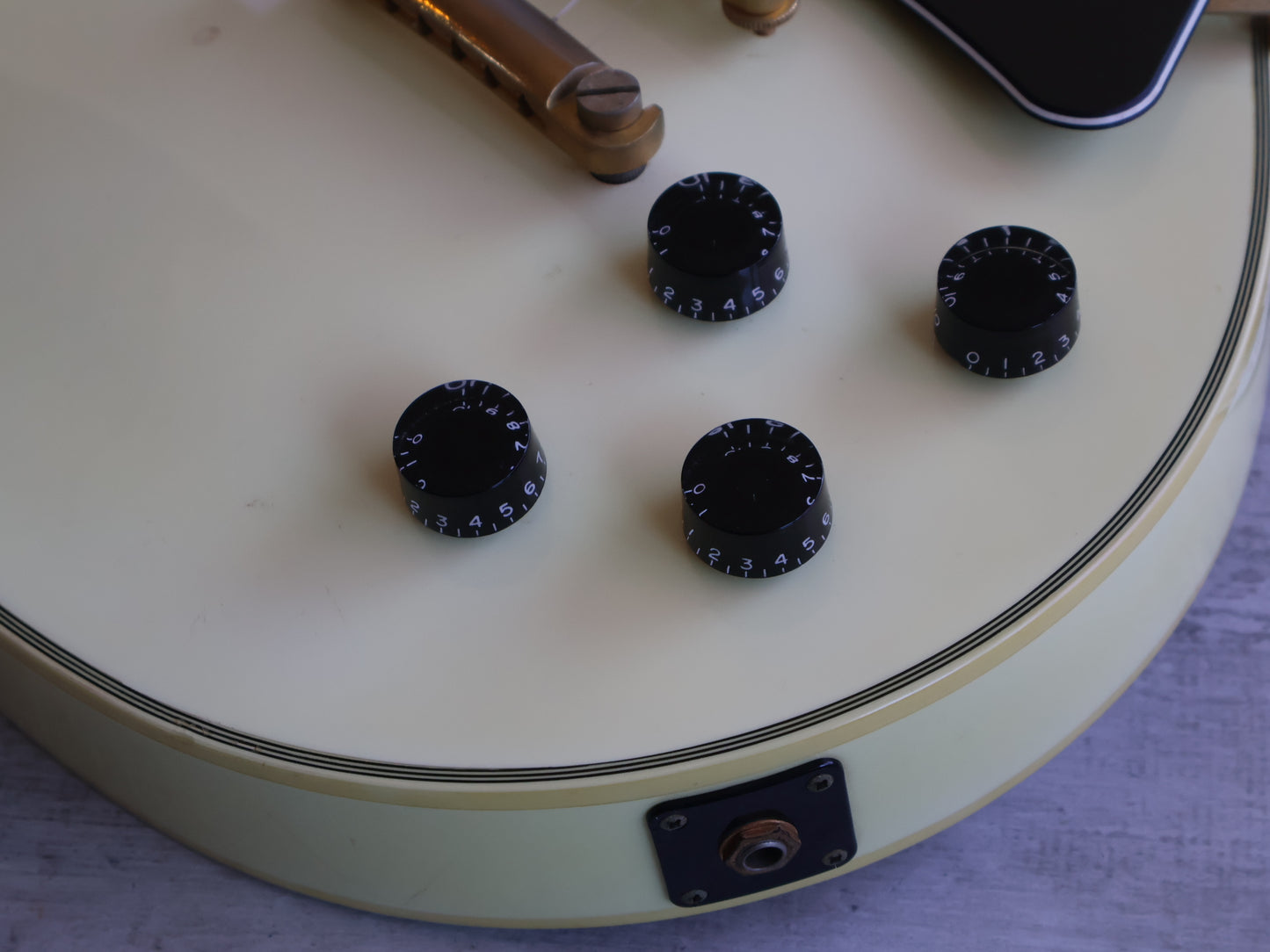 2000's Edwards (by ESP Japan) E-LP-92CD Les Paul Custom (Aged White)
