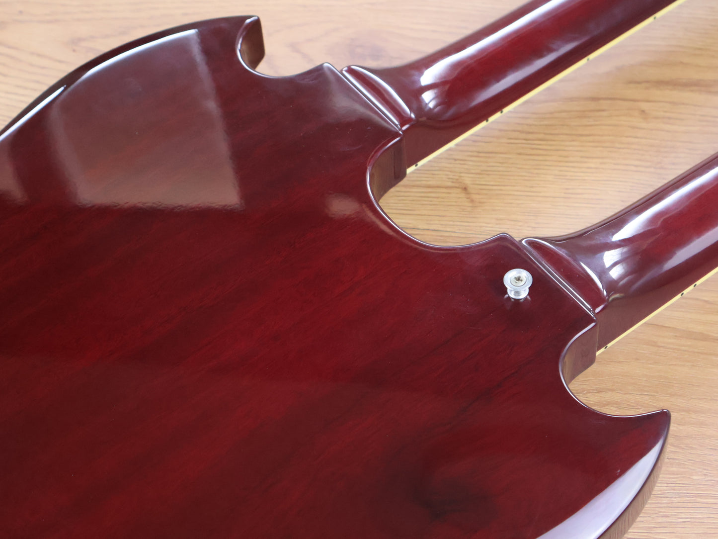 1992 Burny Japan RSG-140 Double Neck 6/12 SG (Cherry Red)