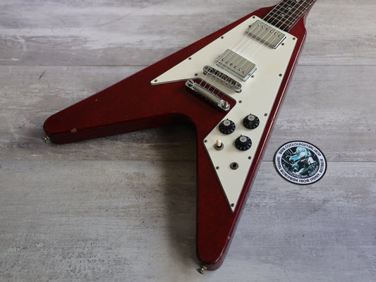 1978 Greco Japan FV-600 '67 Reissue Flying V (Cherry Red)
