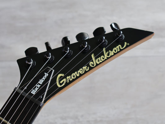 1996 Grover Jackson BBR5.8 “Black Blood” String Thru Rhoads Flying V (Black)