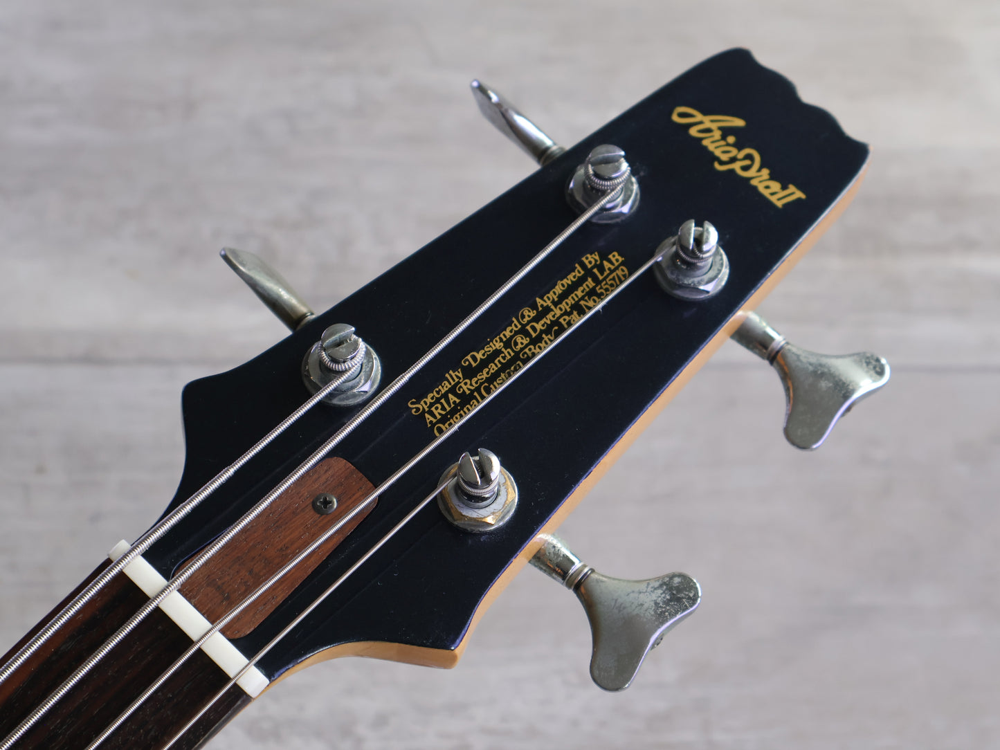 1985 Aria Pro II Japan SB-1000 Neckthrough Bass (Metallic Blue)