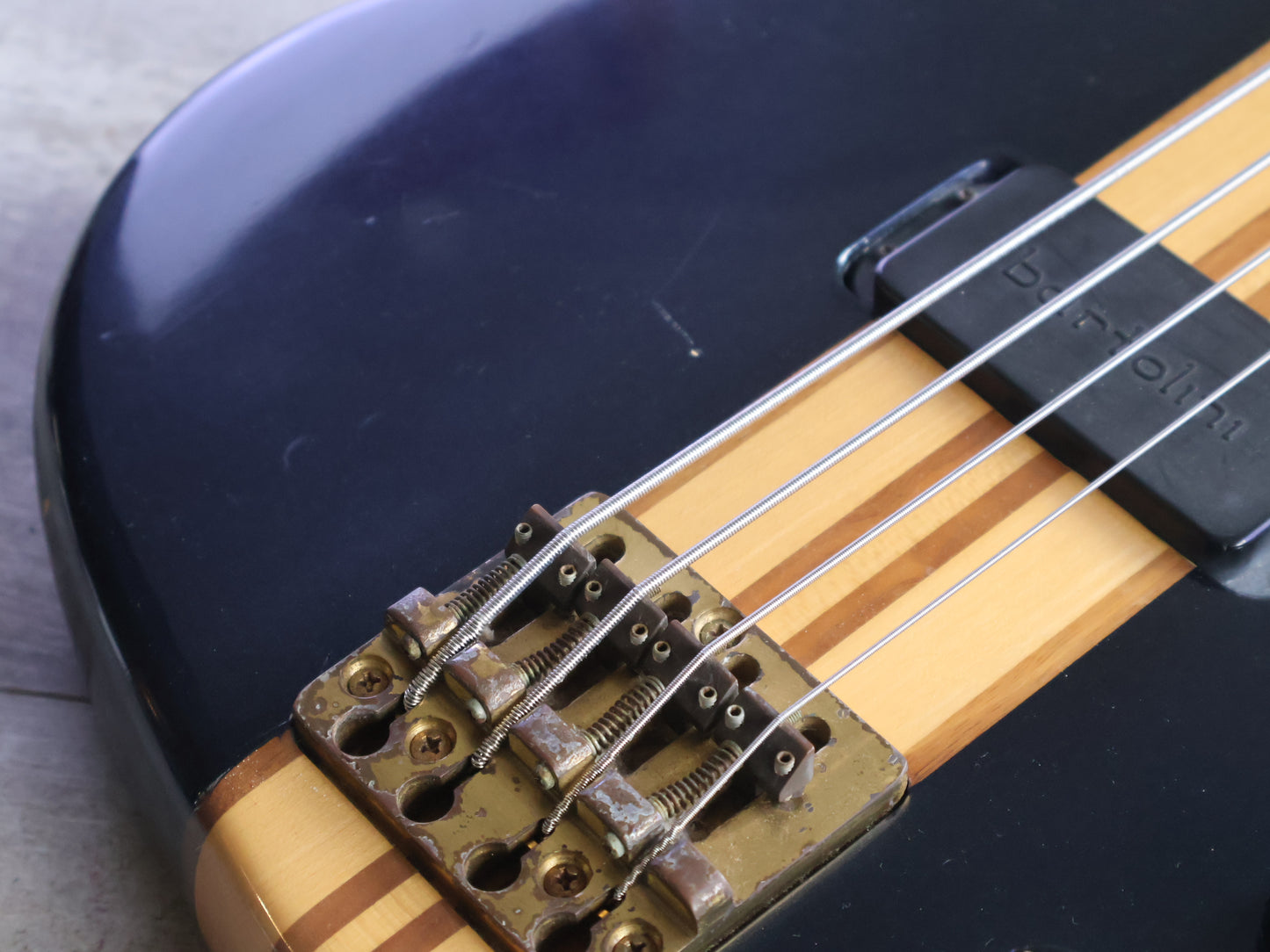 1985 Aria Pro II Japan SB-1000 Neckthrough Bass (Metallic Blue)