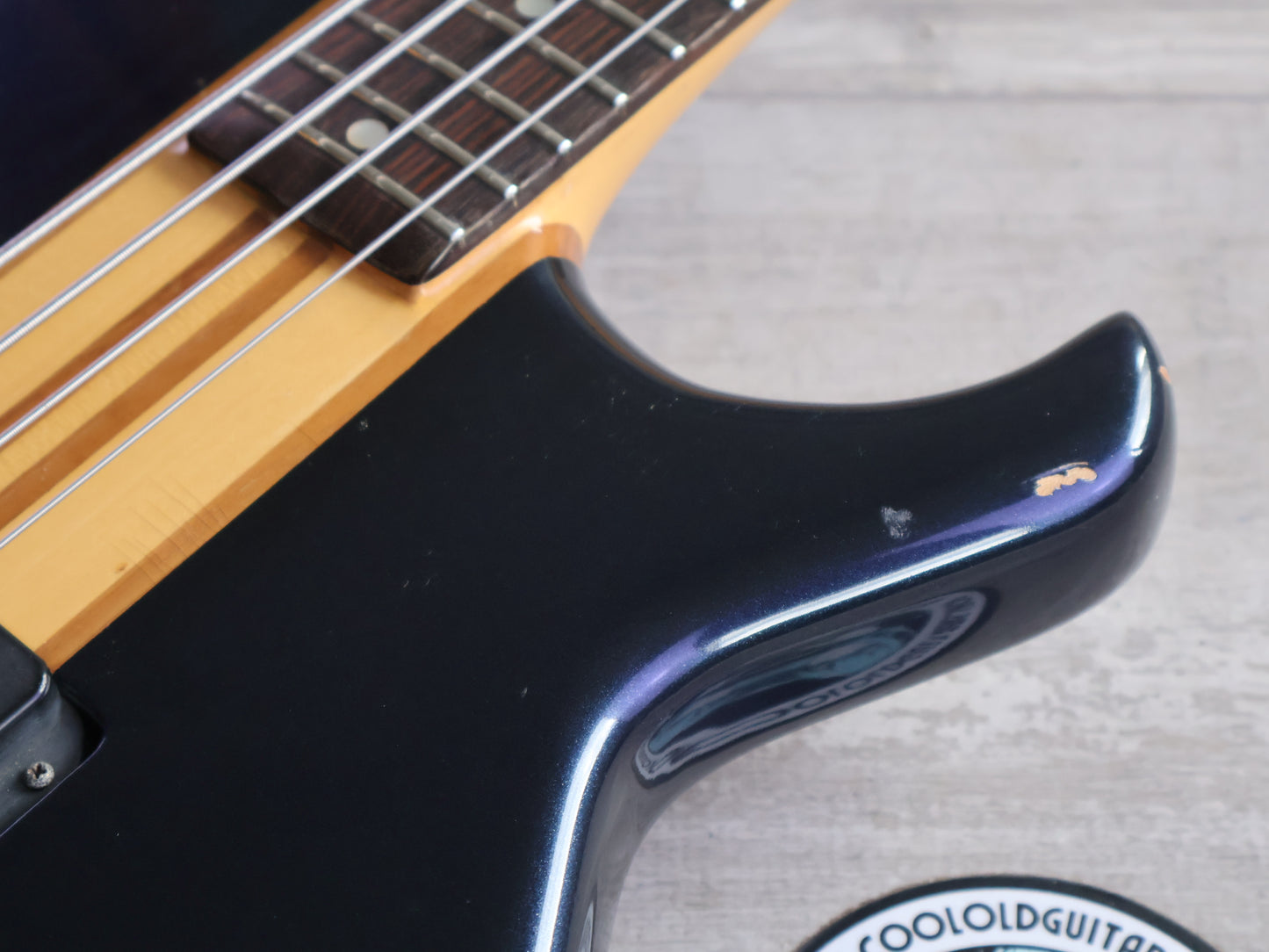 1985 Aria Pro II Japan SB-1000 Neckthrough Bass (Metallic Blue)