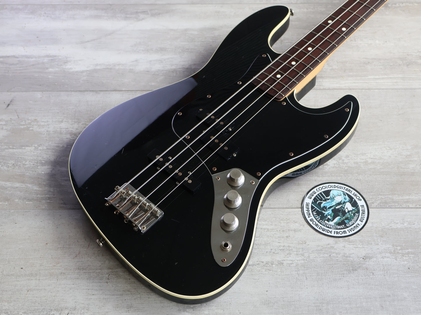 2010 Fender Japan Aerodyne PJ Jazz Bass (Black)