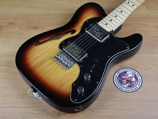 2015 Fender Classic Series '72 Telecaster Thinline Deluxe (3-Color Sunburst)