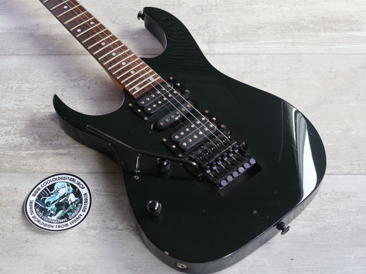 1995 Ibanez Japan RG570L LH Left Handed Superstrat w/Dimarzio's (Black)
