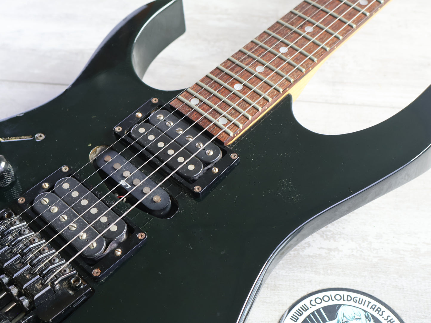 1995 Ibanez Japan RG570L LH Left Handed Superstrat w/Dimarzio's (Black)