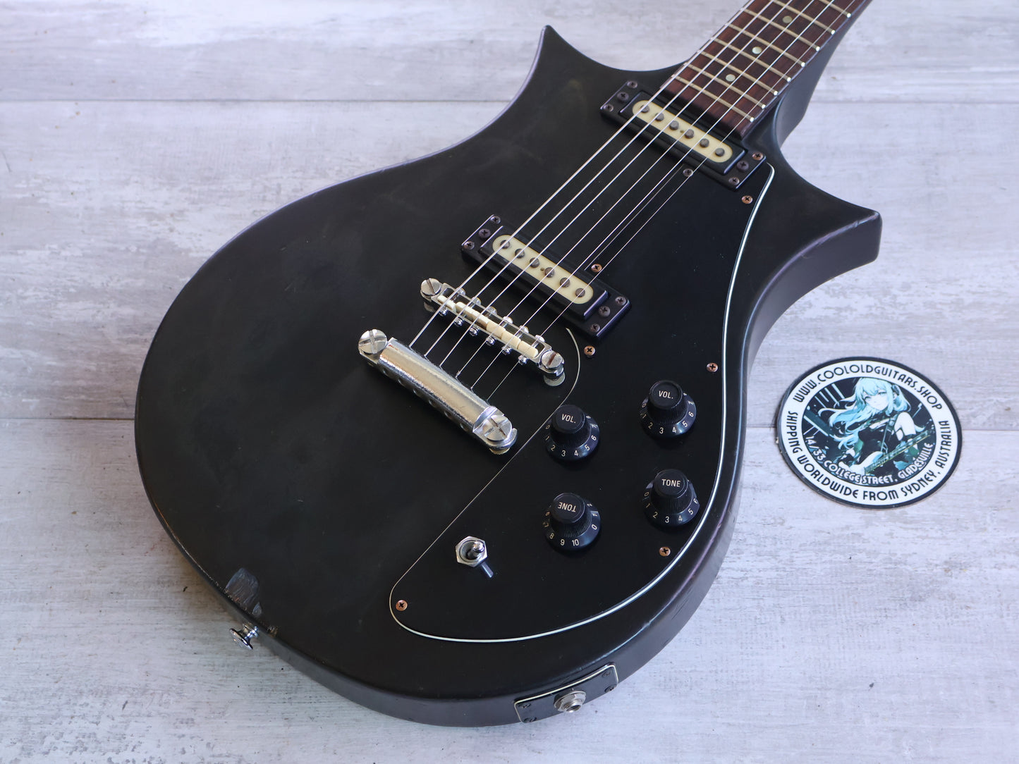 1976 Yamaha Japan SX-60 "Devil's Head" Double Cutaway (Black)