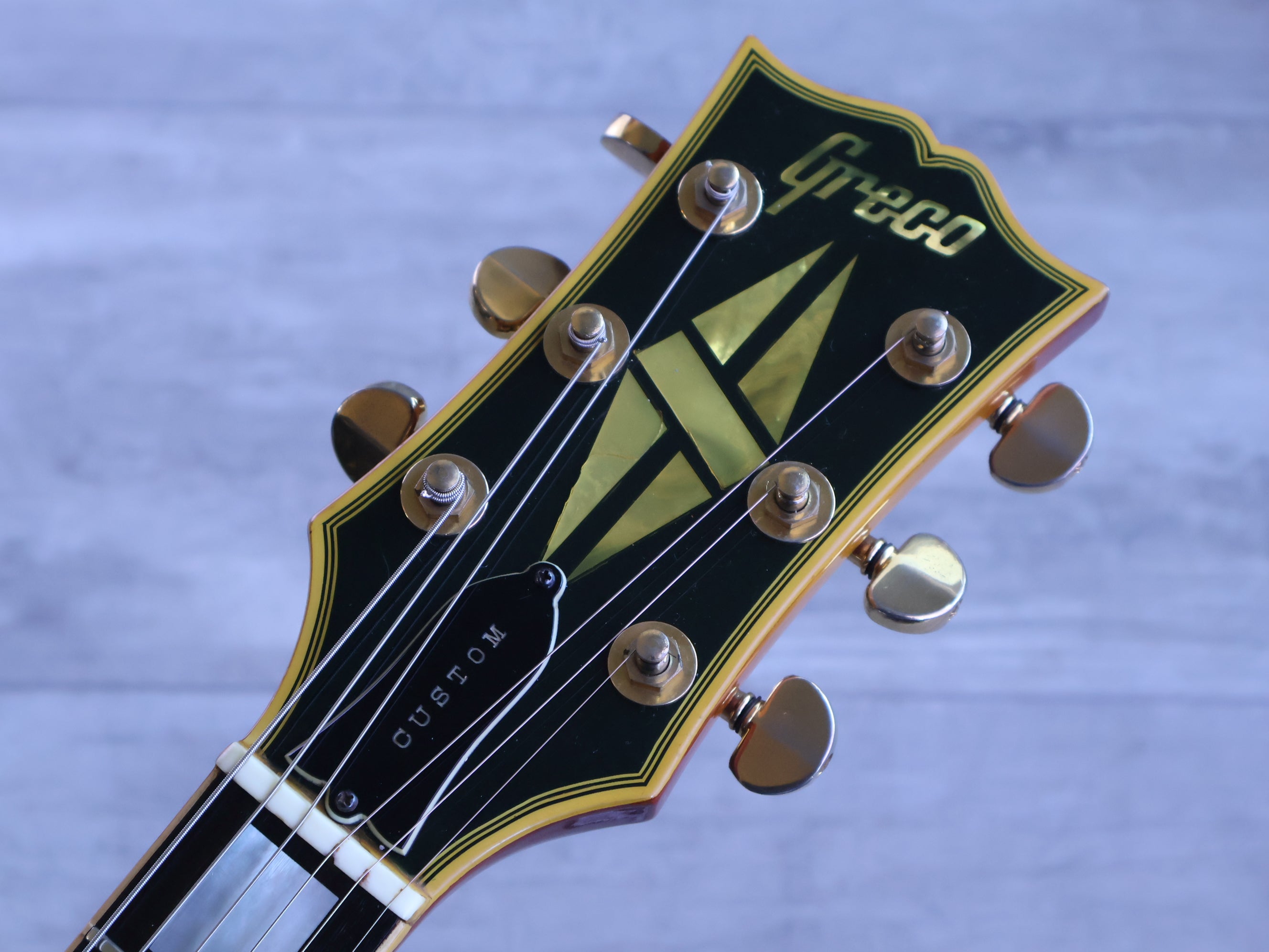 Greco レスポールカスタムEG-1000 1976年フジゲン製使用頻度低 1976 Greco Japan EG-1000R Les Paul Custom (Cherry Sunburst) – Cool
