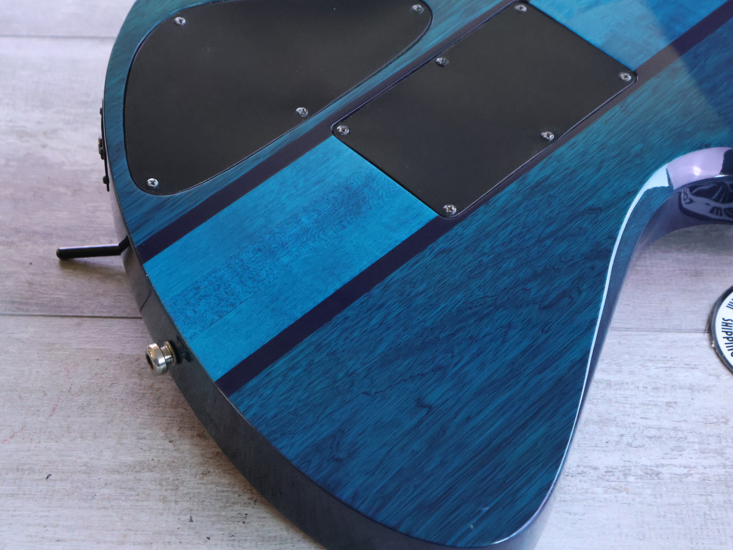 2011 BC Rich Korea Mockingbird ST Neckthrough (Transparent Blue)