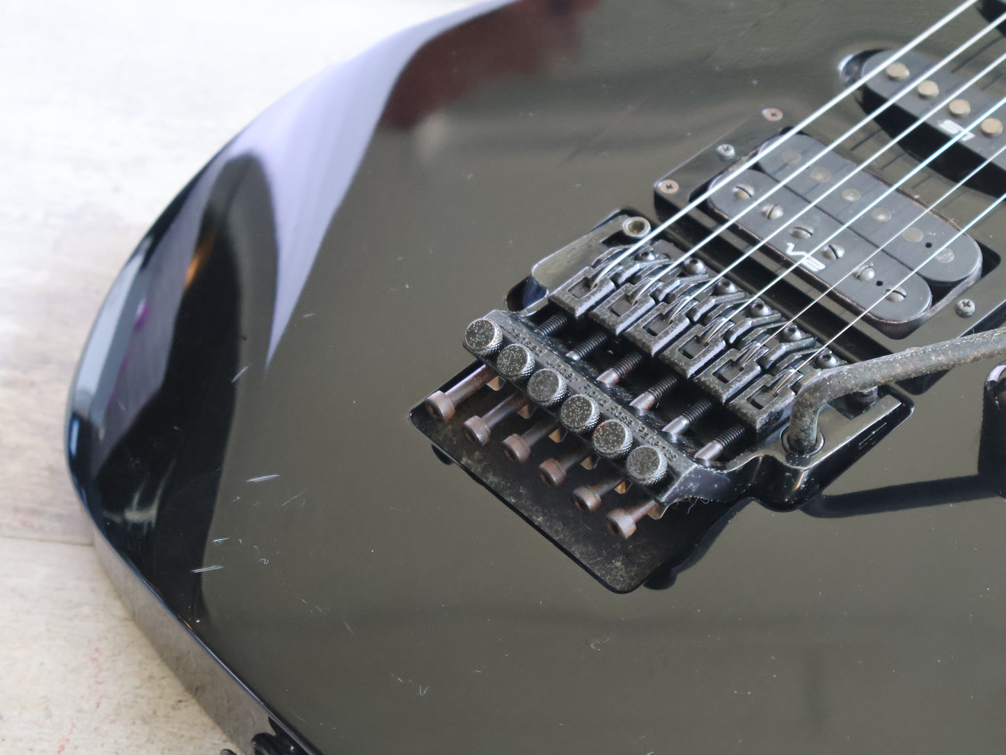 1989 Ibanez Japan RG560 HSS Superstrat (Black)