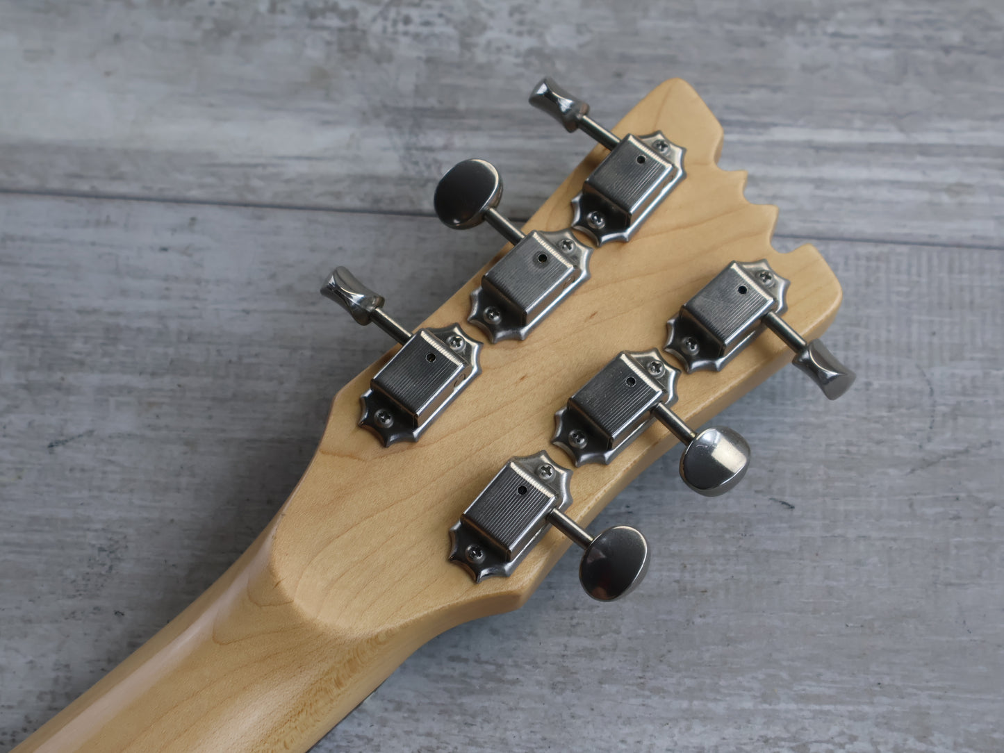 Marine Rider Japan Mini Mosrite Travel Guitar (Metallic Turquoise)