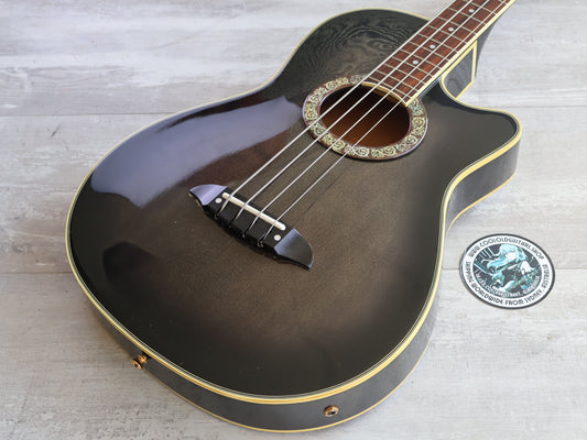 1990 Greco GEB-1000 Acoustic Bass (Charcoal Burst)