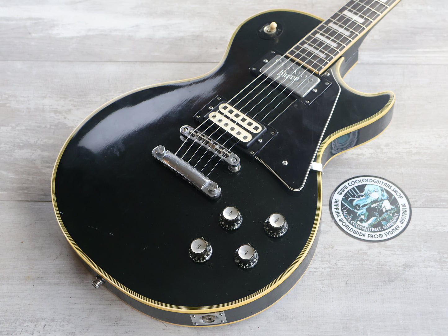 1974 Greco Japan EG-480B Les Paul Custom (Ebony)
