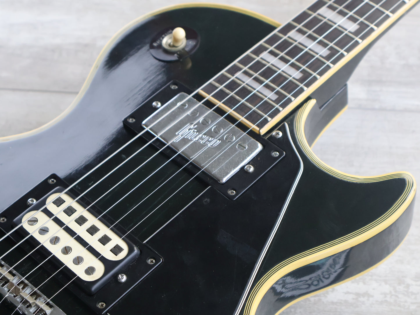 1974 Greco Japan EG-480B Les Paul Custom (Ebony)