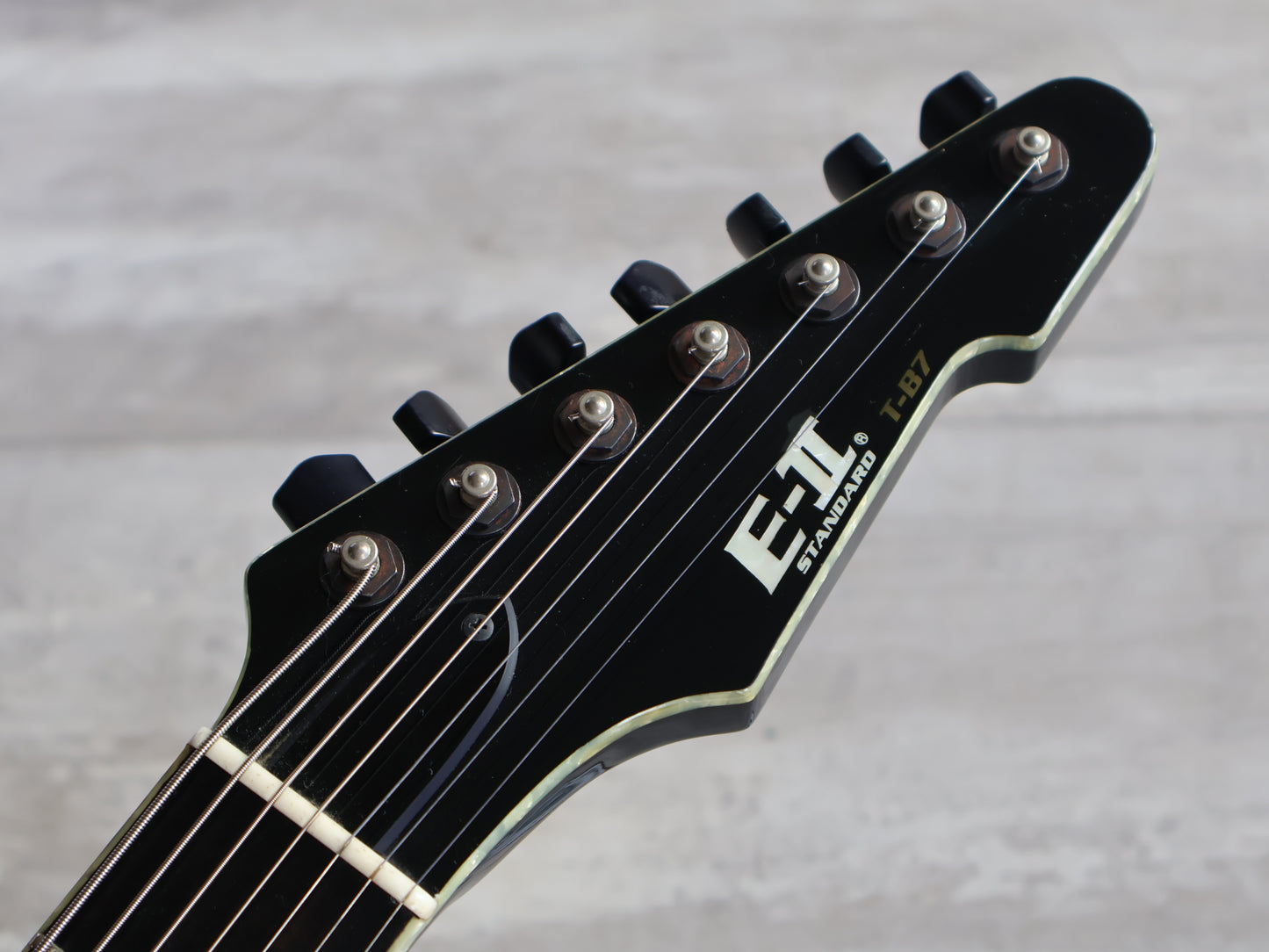 2013 ESP Japan E-II T-B7 Baritone 7-String Telecaster (Black)