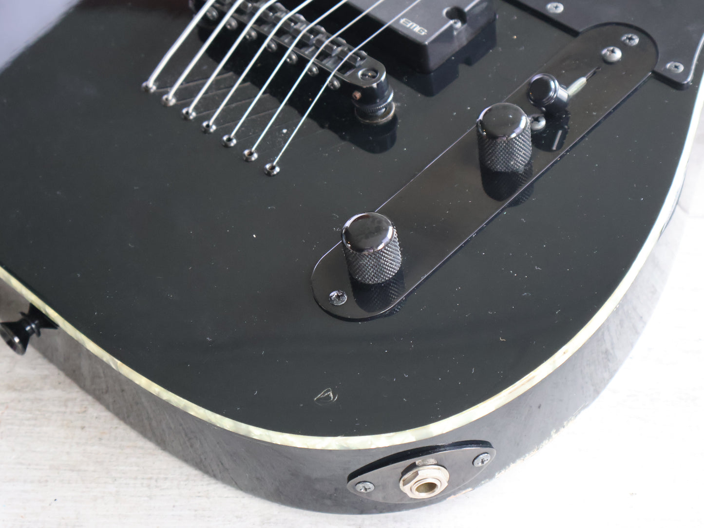 2013 ESP Japan E-II T-B7 Baritone 7-String Telecaster (Black)