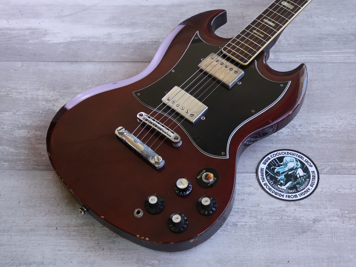1973 Greco Japan SG-360 '60's Reissue SG Double Cutaway (Cherry Red)