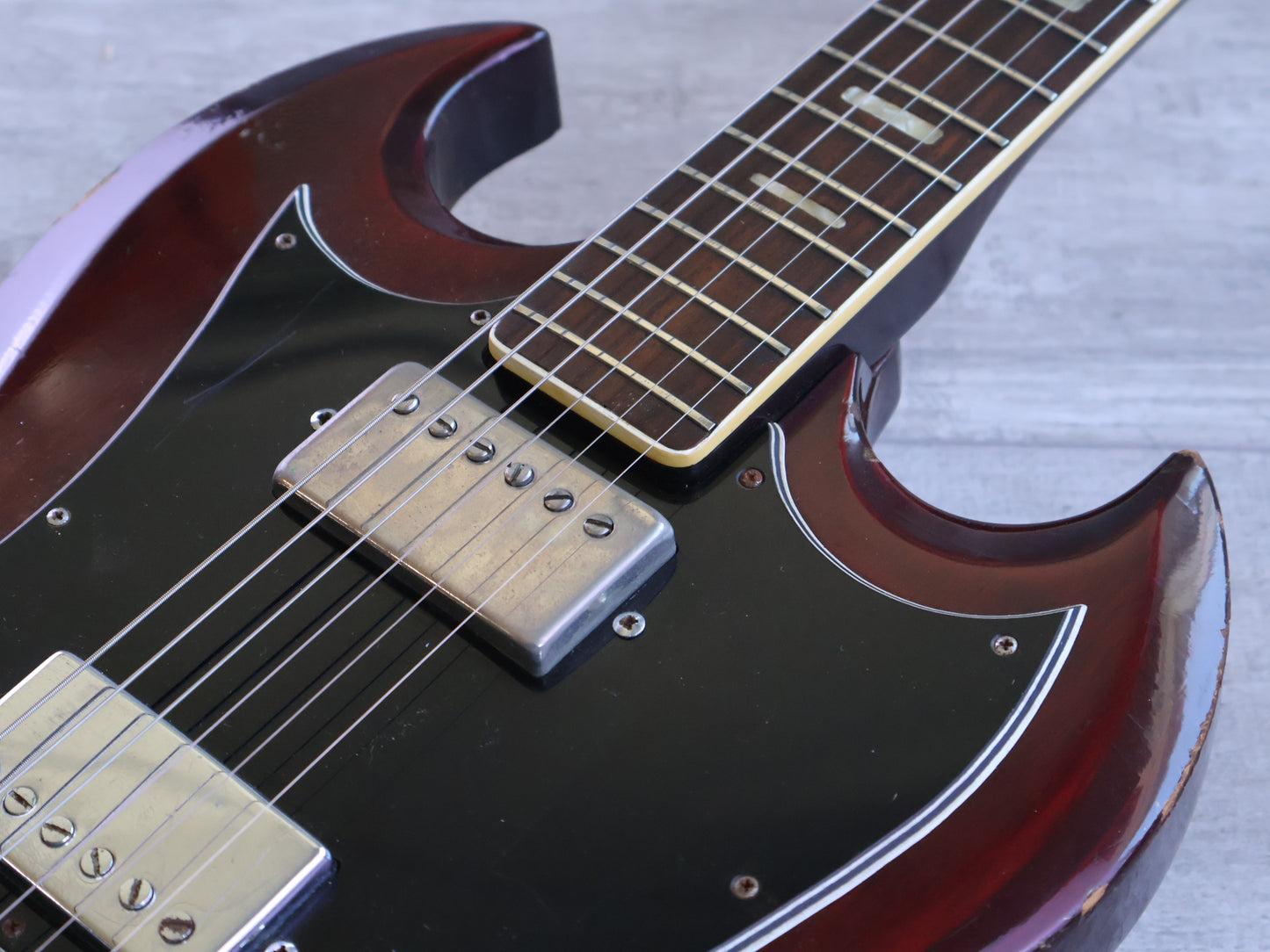 1973 Greco Japan SG-360 '60's Reissue SG Double Cutaway (Cherry Red)
