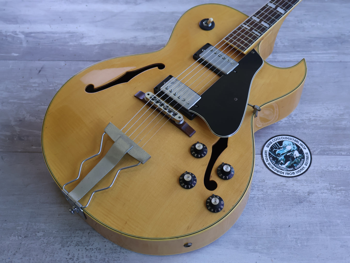 1974 Greco Japan N-60 ES-175 Hollowbody (Natural Flame Maple)